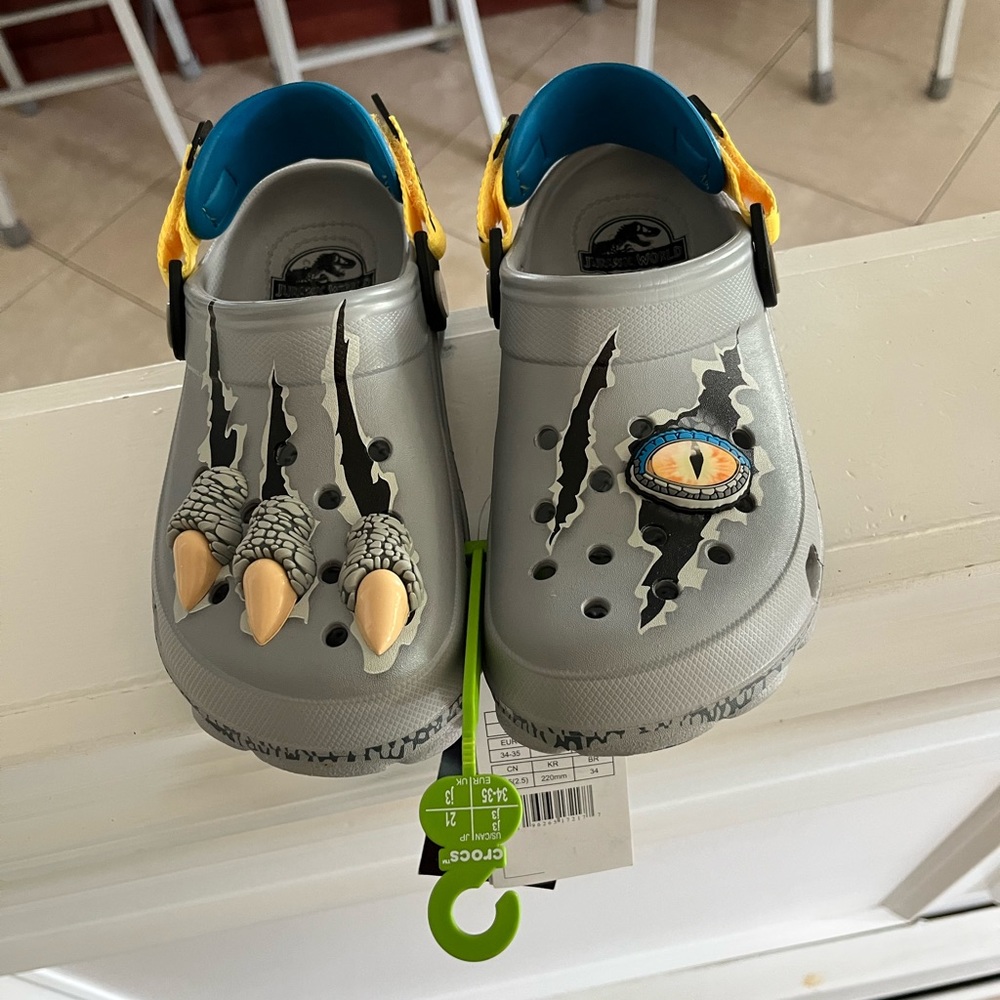 Jurassic world kids crocs